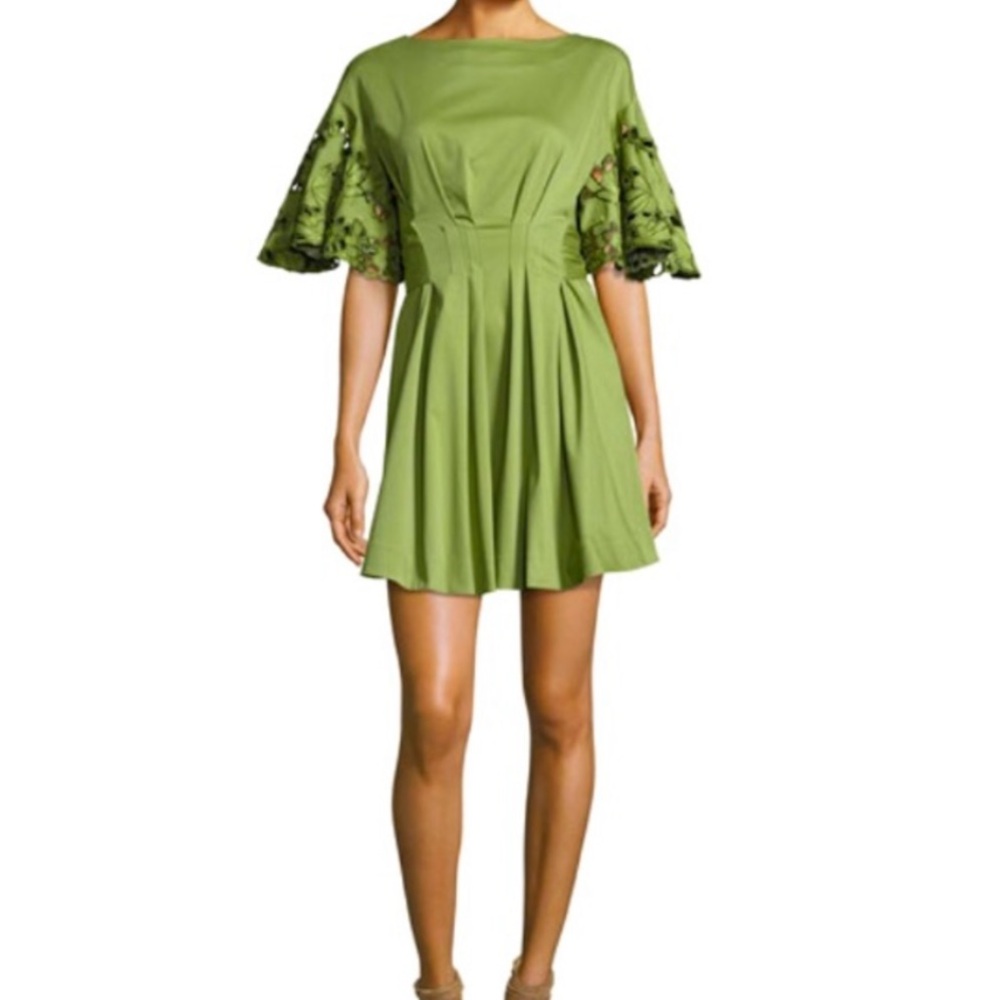 Josie Natori Green Mini Dress